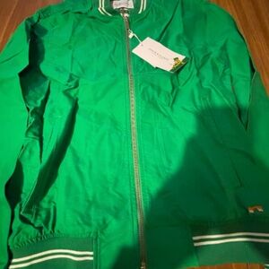 Ricky Singh Denim & Flower Men's Full Zip Green Irish Jacket